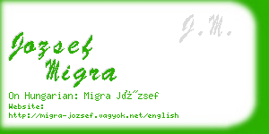 jozsef migra business card